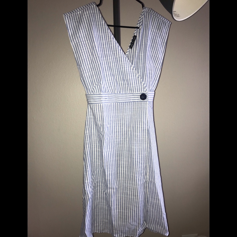 NEVER BEEN WORN Blue Striped Dress